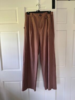 Women’s Brown Check Dress Pants
